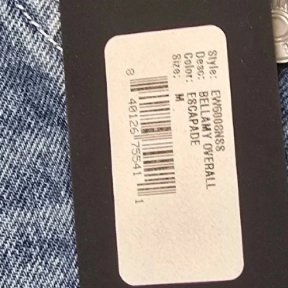 Free People X Edwin Lightly Distressed Light Blue Denim Overalls - Medium - Picture 4 of 10